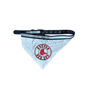 Boston Red Sox Baseball Bandana Dog Collar XL